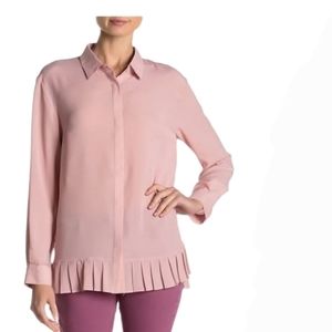 FRENCH CONNECTION Pleated Long‎ sleeves Blouse Sz XSMALL